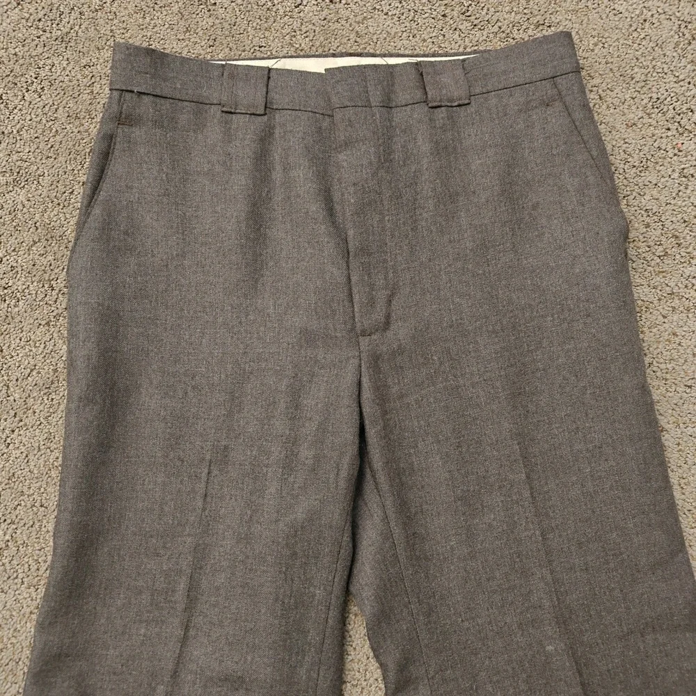 Vintage Angels Flight Tobias Kotzin Mens 32L Brown Dress Slacks Flat Front USA